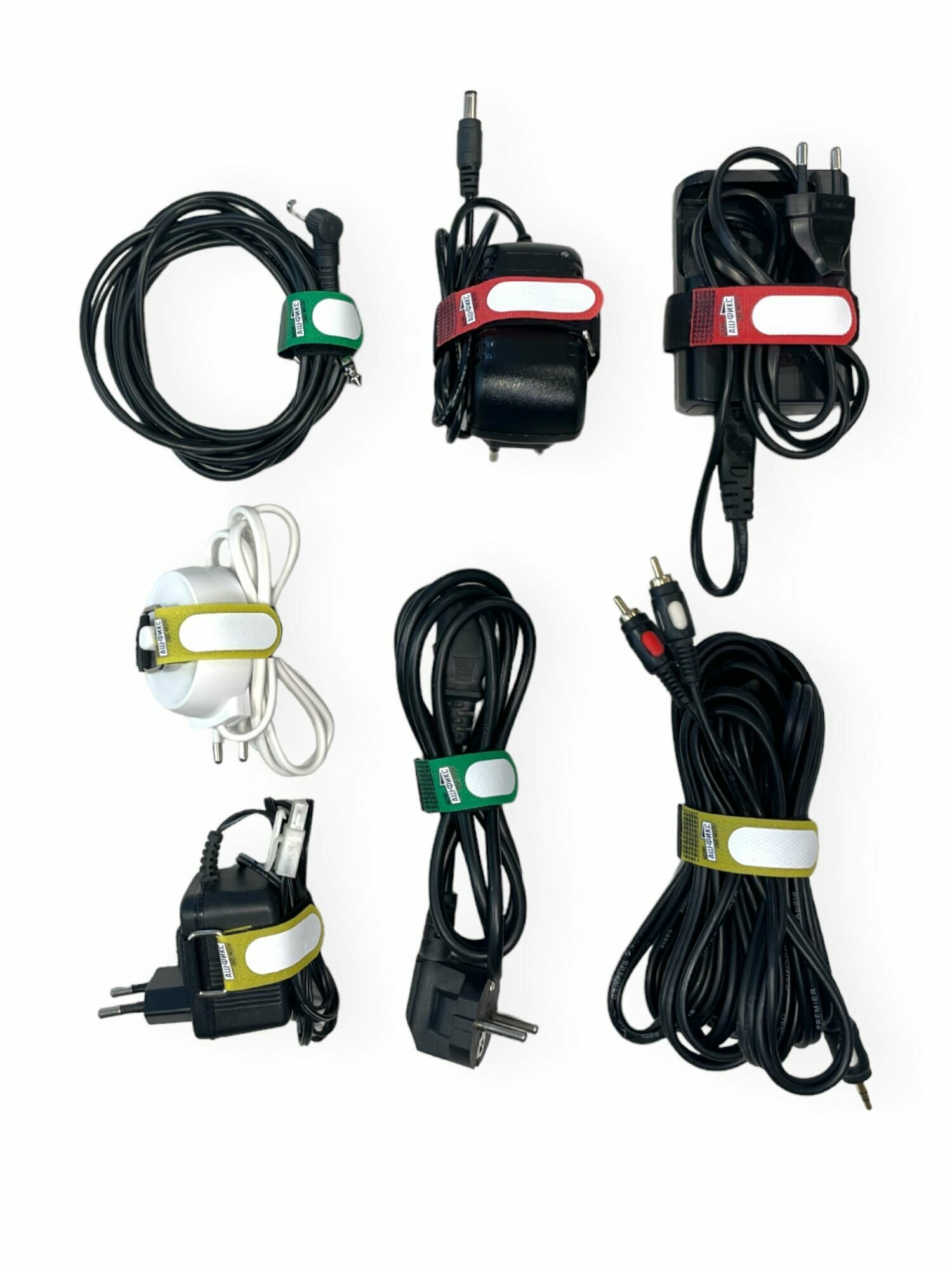 Стяжка хомут на липучке с полем для надписи шириной 20мм. (20см. 9шт.) — фото 1