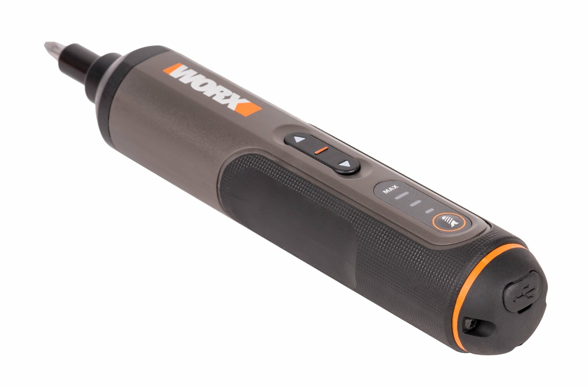 Отвертка аккумуляторная WORX WX240, 4В, 5Нм, 1,5Ач, набор оснастки — фото 1