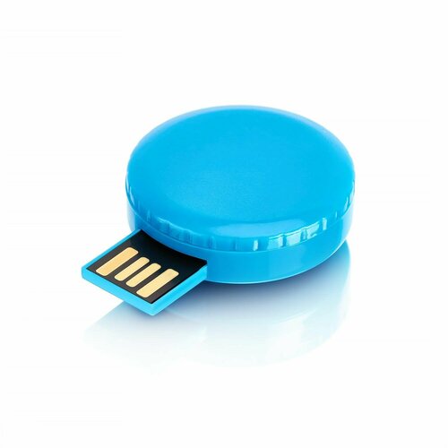 Флешка Coin, 4 ГБ, синяя, арт. F24