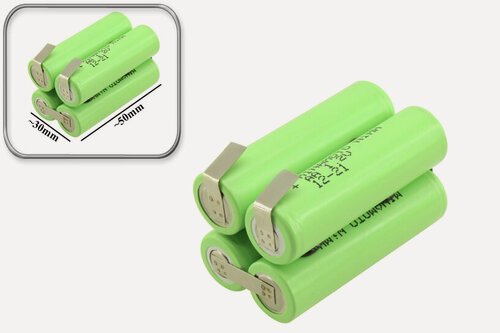Изображение товара Аккумуляторная батарея Ni-MH типа AA 4S1P, 4.8V, квадратный профиль, повыш. емк, под пайку, для различного оборудования