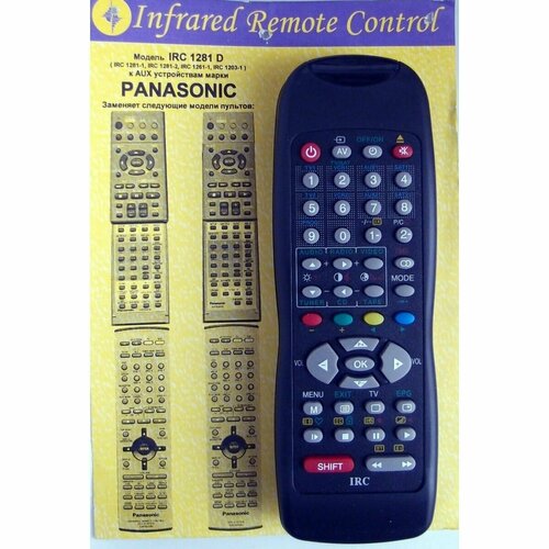 Пульт для Panasonic 1284D пульт к irc1282dd panasonic aux dvd