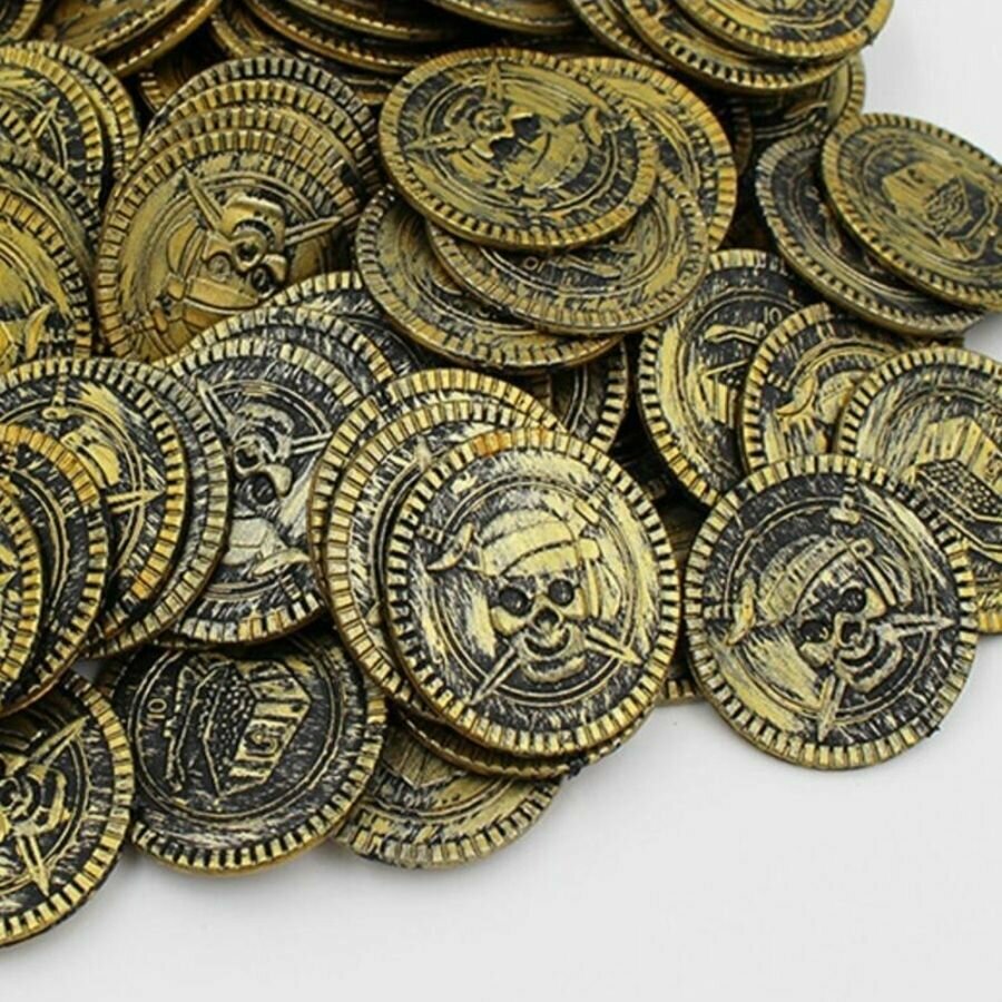 Набор пирата из 100 пиратских монет