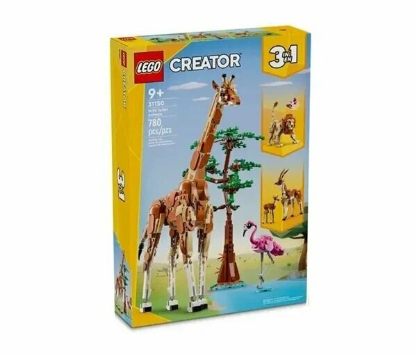 Конструктор LEGO Creator 31150 Wild Safari Animals, 780 дет.