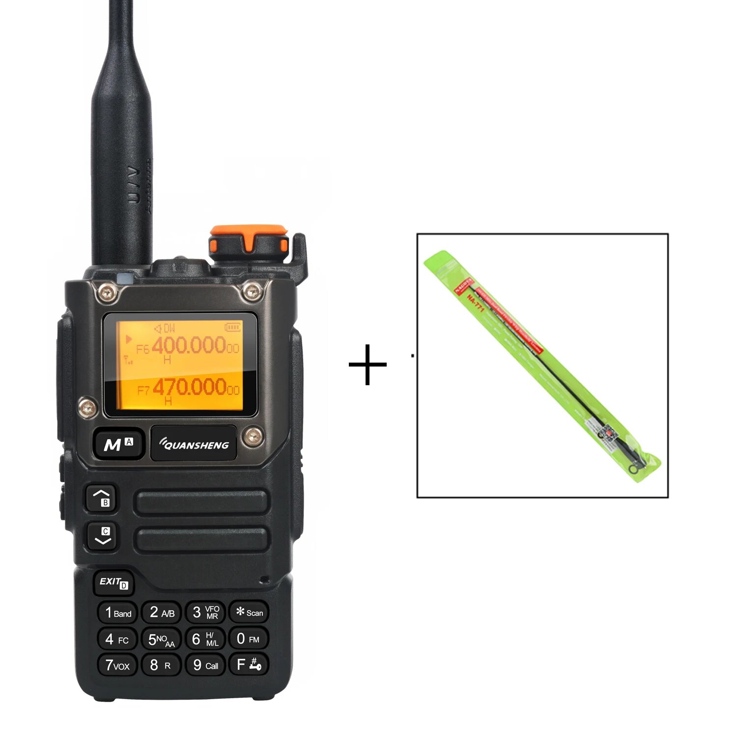 Рация UV-K5 (8) Air Band 50-600 МГц Rx, многодиапазонный 136-600 МГц Tx DTMF Scrablmer Vox, 771 add, EURO