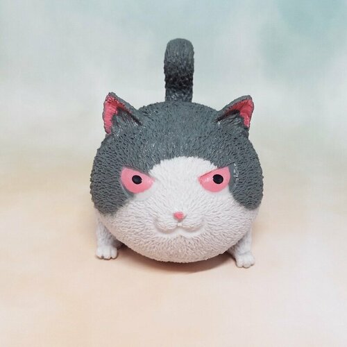 Кот Angry cat реалистичная игрушка-антистресс мялка цвет серый 350₽