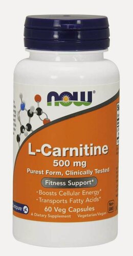 Изображение товара NOW L-Carnitine 500 mg, 60 капс.