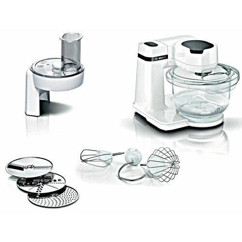 Кухонный комбайн Bosch MUMS2TW01 с насадками для взбивания и замешивания емкостью чаши 38 литра 20100₽