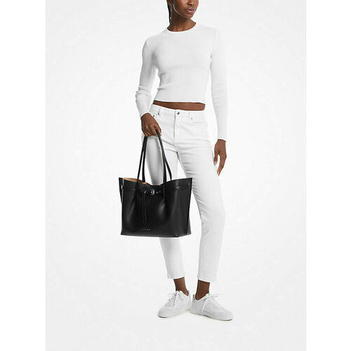фото Сумка тоут michael kors, фактура зернистая, black