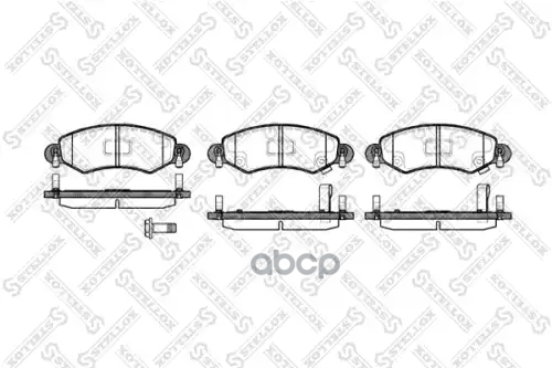 702 12=223623 ! колодки дисковые п Suzuki Wagon R+ 1.3i 00>, Opel Agila 1.0i-1.2i 00> Stellox арт. 713012SX