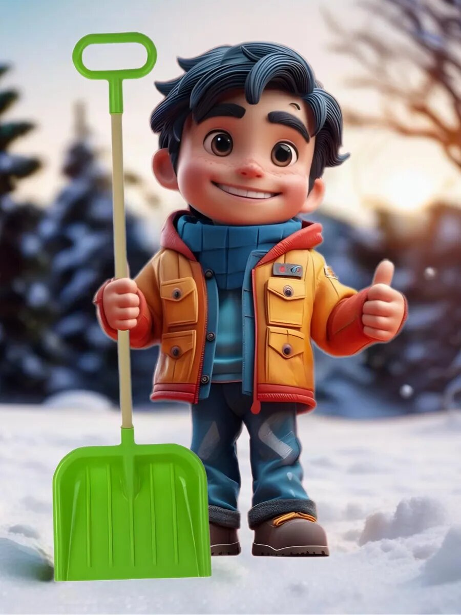 Набор зимний Снежколеп 36см+лопата 85см — фото 1