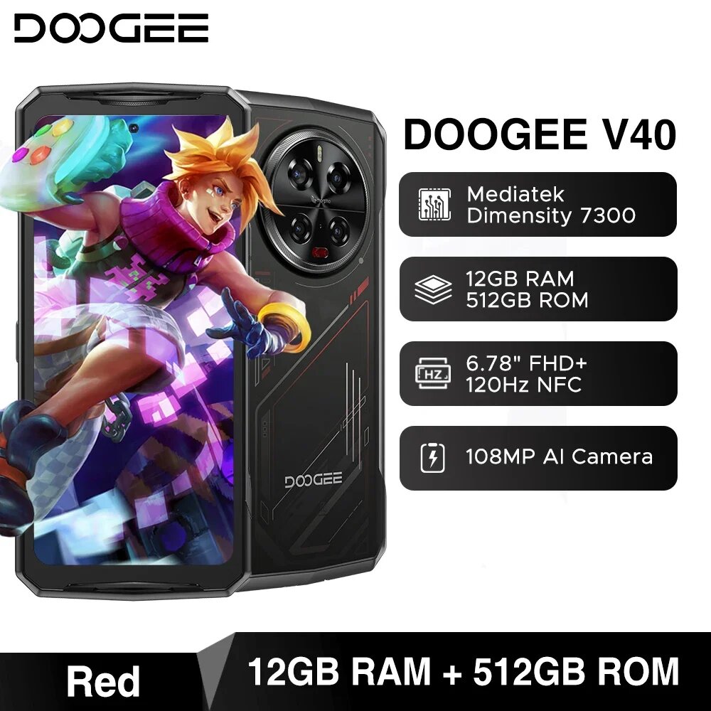Смартфон Doogee V40, 12/512ГБ, global