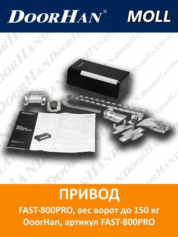 Привод FAST-800PRO DoorHan для секционных ворот вес ворот до 150 кг DoorHan
