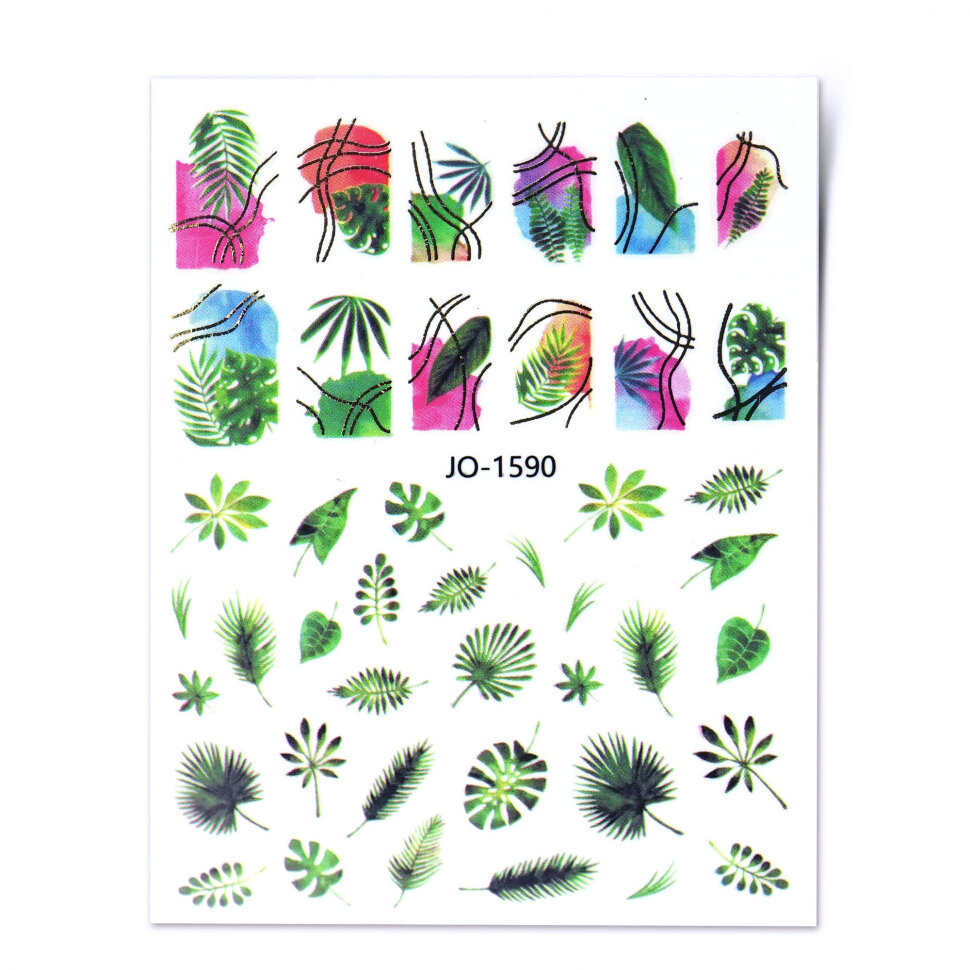 Декоративные наклейки с металлизированным эффектом №1 12х8 см