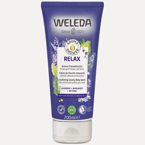 Изображение товара Гель для душа WELEDA Relax, 200 мл унисекс, кремовая текстура