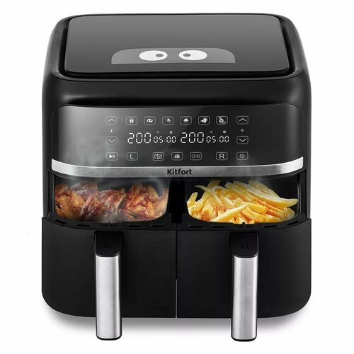 Аэрогриль Kitfort KT-2248 Витринный образец Поврежден при доставке см фото на эксплуатацию не влияет Гарантия на товар 90 дней с момента покупки предоставляется магазином 12990₽