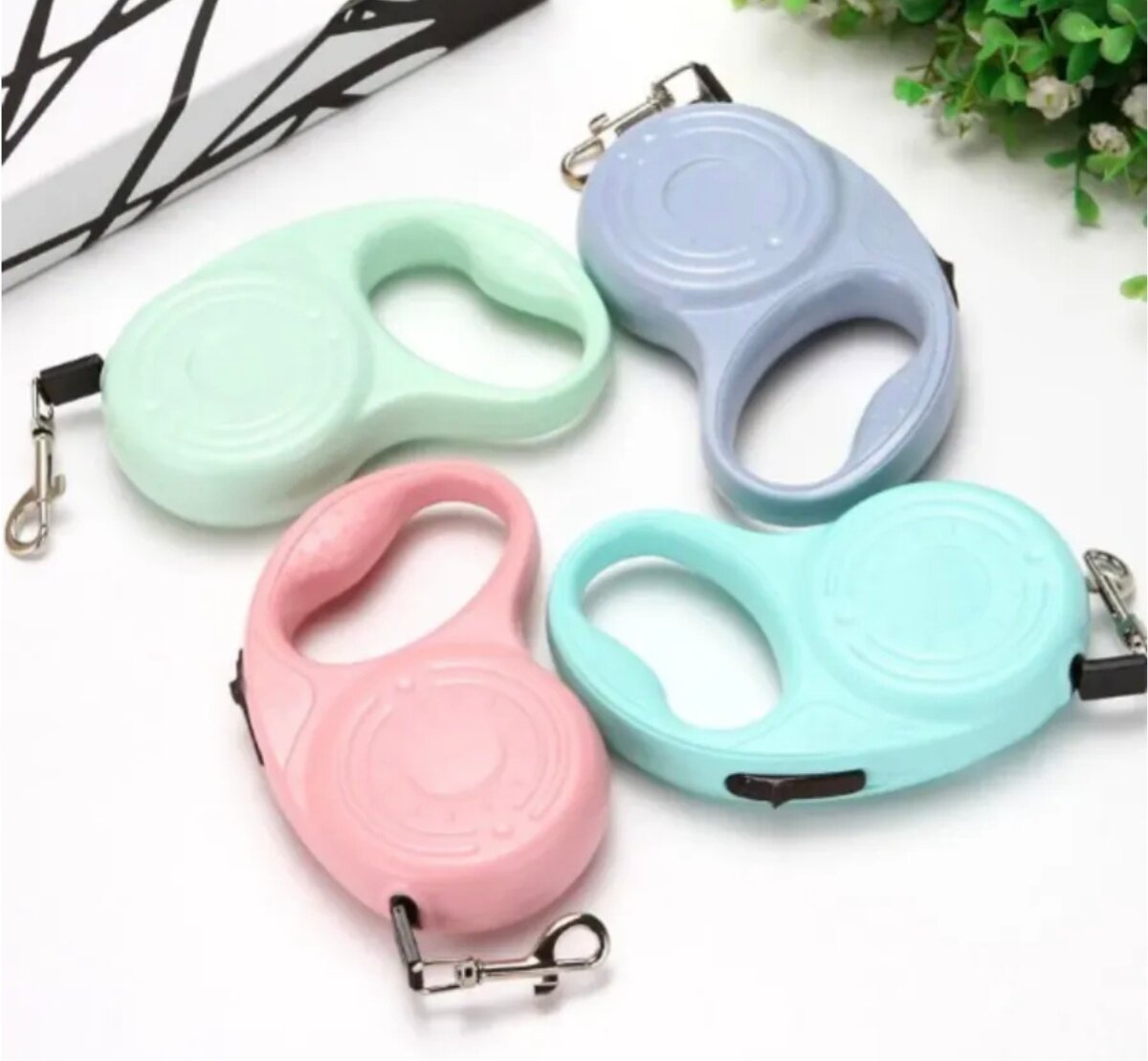 Поводок - рулетка для маленьких собак или кошек 5 метров нейлон