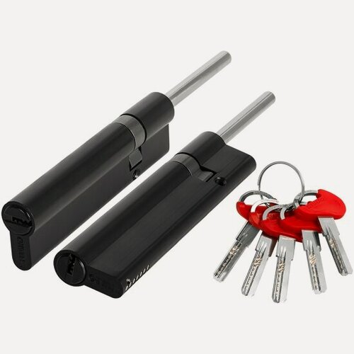 Изображение товара Fuaro Цилиндровый механизм D-PRO5007 Tang 100 w/k (65+10+25) BL-24 черный 5Key без верт.