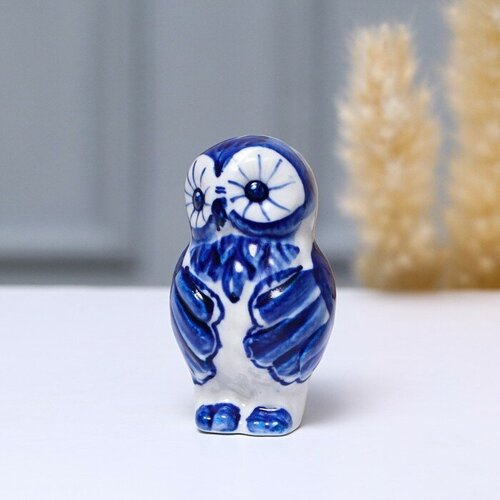 SUI Сувенир Совушка средний 75 см гжель 569₽