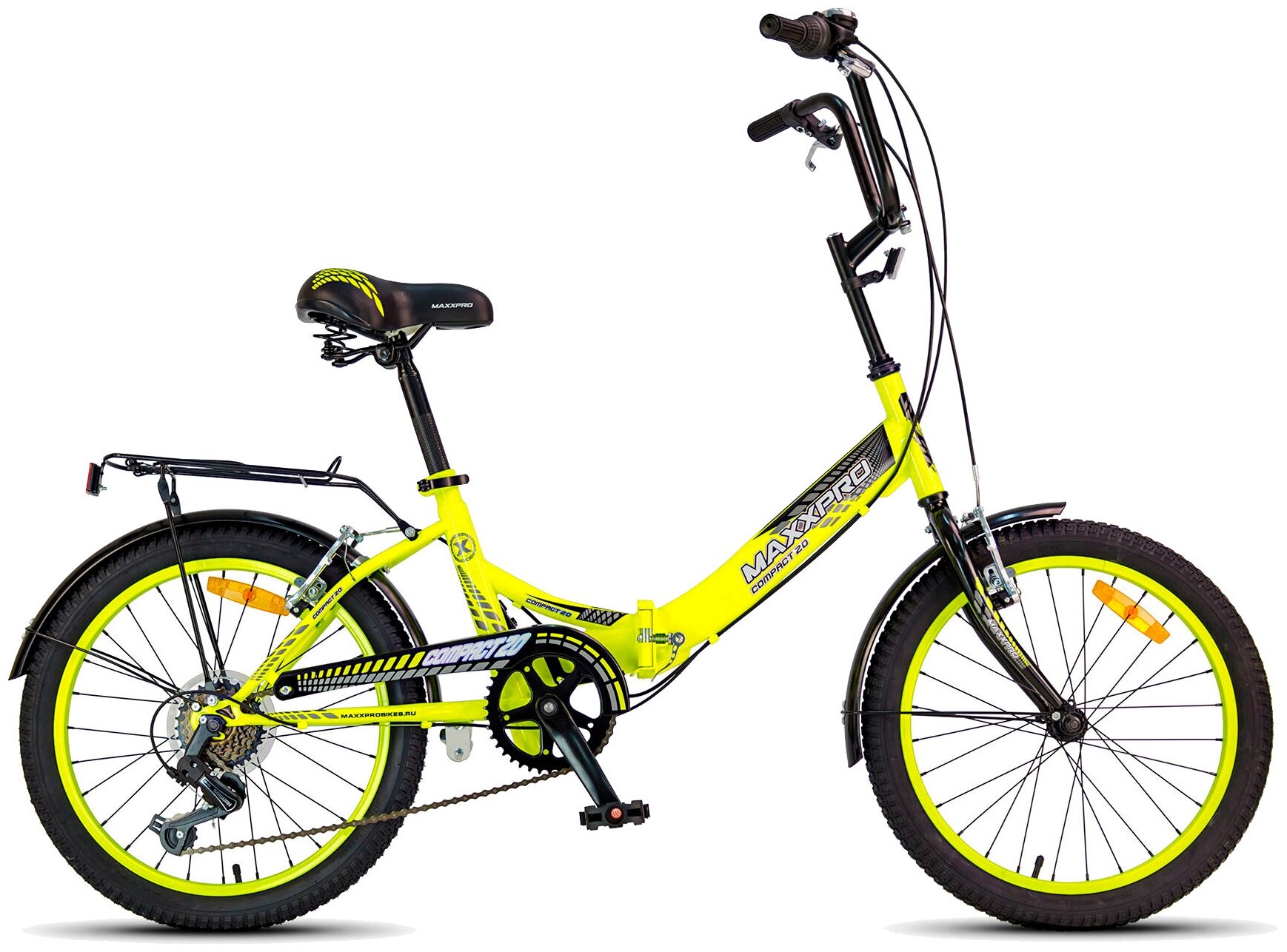 Велосипед MAXXPRO COMPACT 20 (желто-черный)