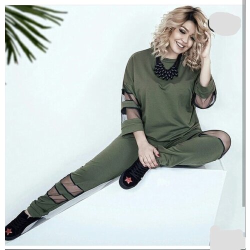 фото Костюм женский стильная двойка 52-54 размер россия