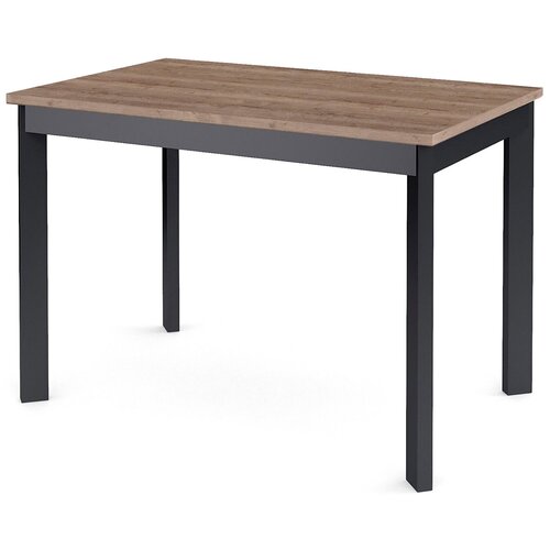 Стол Dikline L110 Дуб Галифакс (ЛДСП EGGER)/Опоры черный