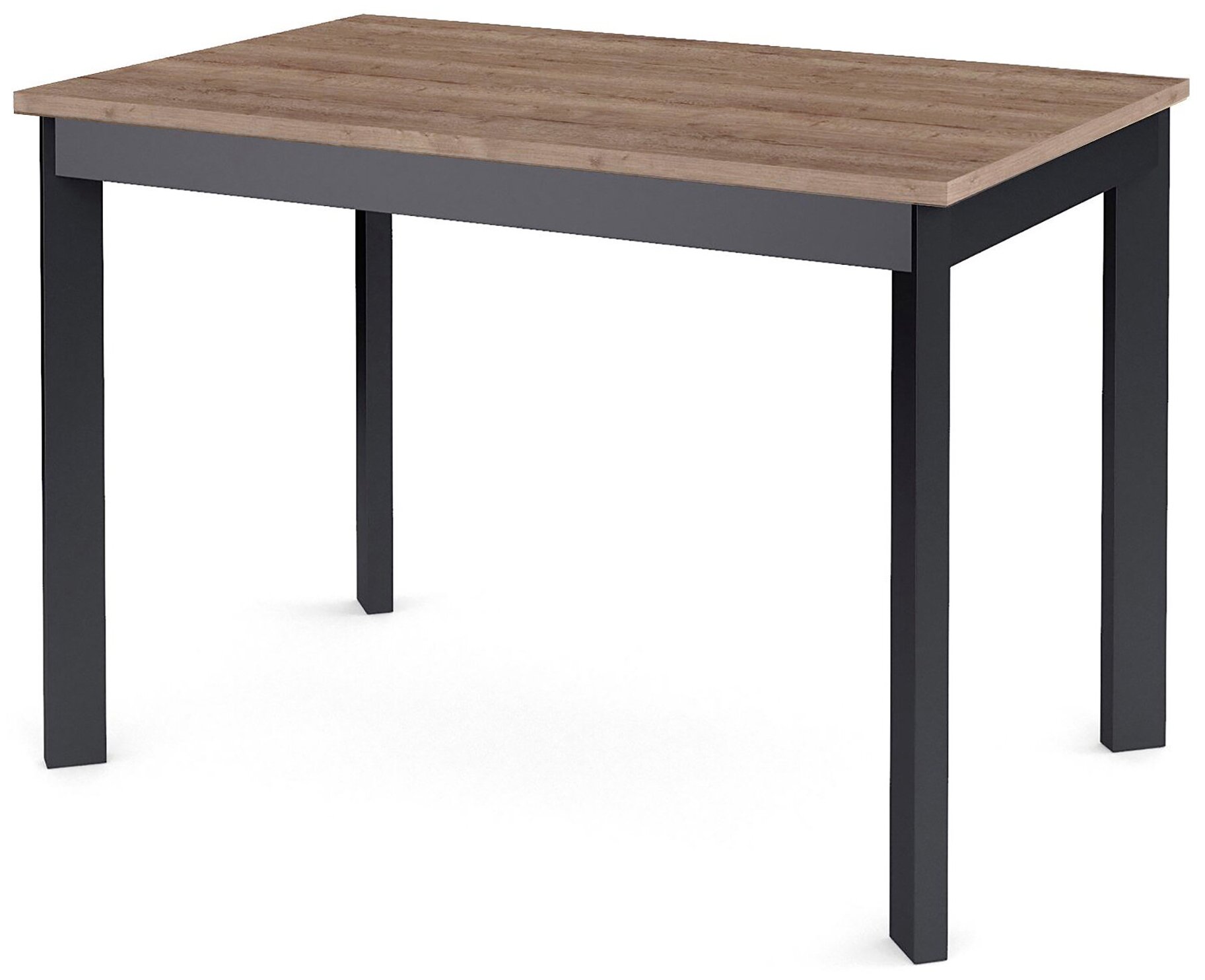 фото Стол Dikline L110 Дуб Галифакс натуральный (ЛДСП EGGER)/Опоры черный