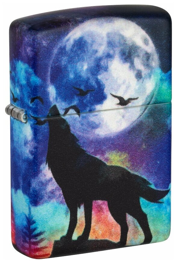 Зажигалка Zippo 49683 бензиновая Wolf Design 540 Matte