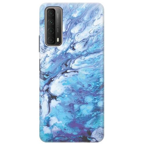 Чехол - накладка ArtColor для Huawei P Smart 2021 с принтом Синий мрамор чехол накладка artcolor для huawei p smart 2021 с принтом старинный амстердам