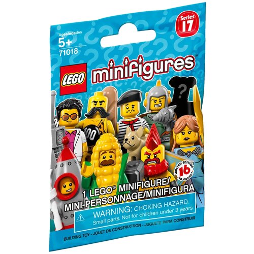 конструктор lego collectable minifigures 71025 серия 19 1 дет Конструктор LEGO Collectable Minifigures 71018 Серия 17, 6 дет.