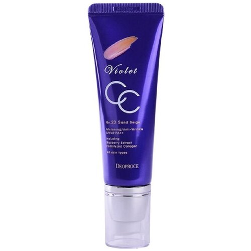 СС Крем для лица увлажняющий 23 тон DEOPROCE VIOLET CC CREAM 50г