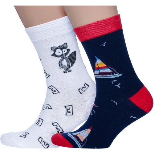 фото Комплект из 2 пар носков hobby line микс 15, размер 39-43