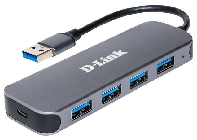 USB-концентратор D-Link DUB-1341/C разъемов: 4