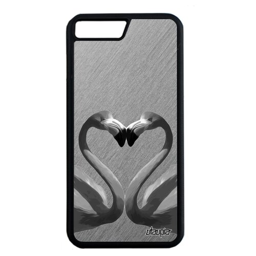 фото Чехол на смартфон apple iphone 8 plus, "фламинго" пара символ utaupia