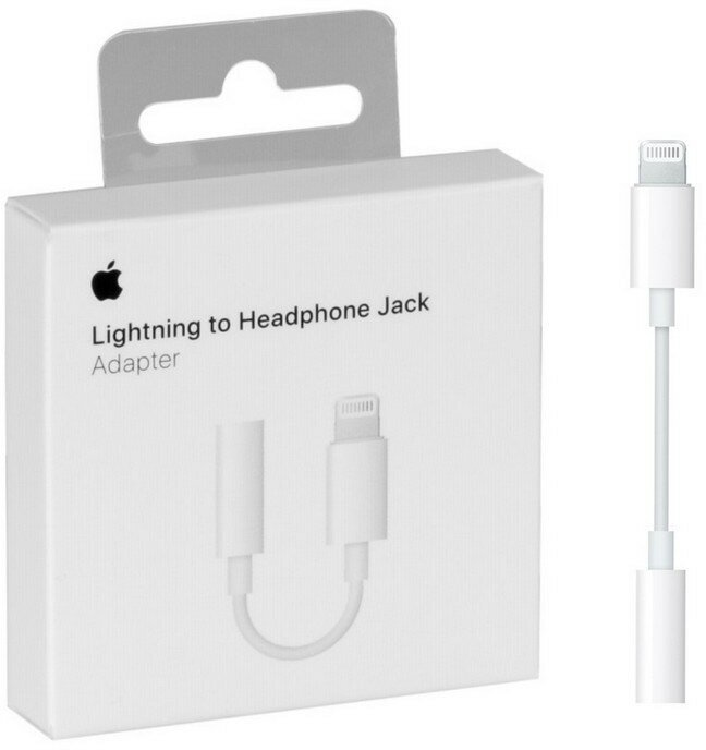 Переходник/адаптер Apple Lightning (M) - mini jack 35 (F)