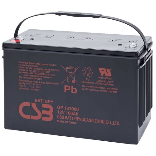 Аккумуляторная батарея CSB GP 121000 12В 100 А·ч аккумуляторная батарея csb gp 12200 12в 20 а·ч