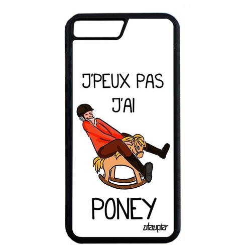 фото Чехол на смартфон apple iphone 8 plus, "не могу - у меня пони!" лошадь карикатура utaupia