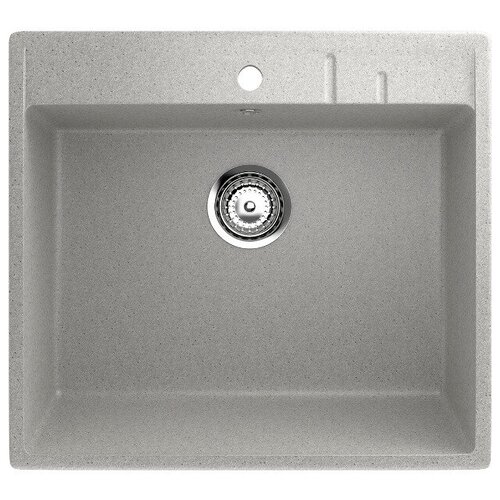 Каменная мойка для кухни врезная SURAGRAN S-15, 550*490мм, прямоугольник, цвет серый/Раковина для кухни