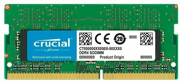 Оперативная память 8Gb DDR4 3200MHz Crucial SO-DIMM (CT8G4SFS832A)