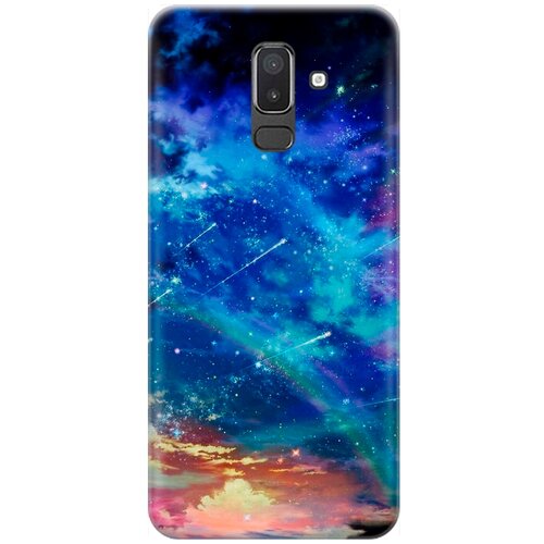 фото Re:pa накладка transparent для samsung galaxy j8 (2018) с принтом "звездопад"