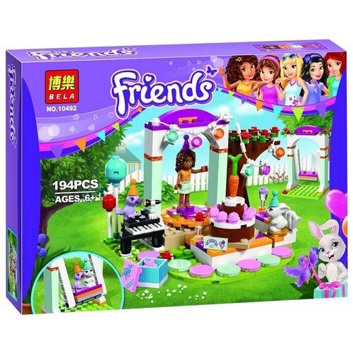 конструктор игровая шкатулка андреа bela 11586 41400 Конструктор Lari (Bela) Friends 10492 День рождения, 194 дет.