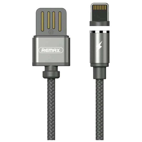 Кабель Remax Gravity USB - Apple Lightning (RC-095i), 1 м, 1 шт., серый