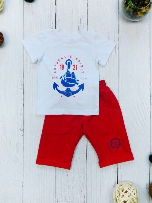 Комплект одежды BabyMaya, размер 122, красный