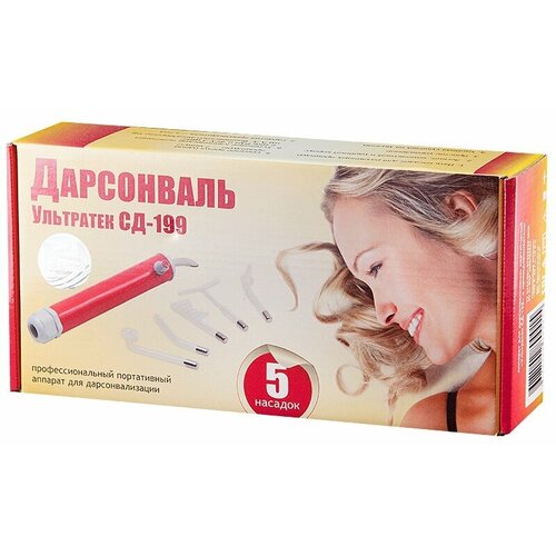 Аппарат для дарсонвализации Ультратек СД-199 5 насадок, 1 шт
