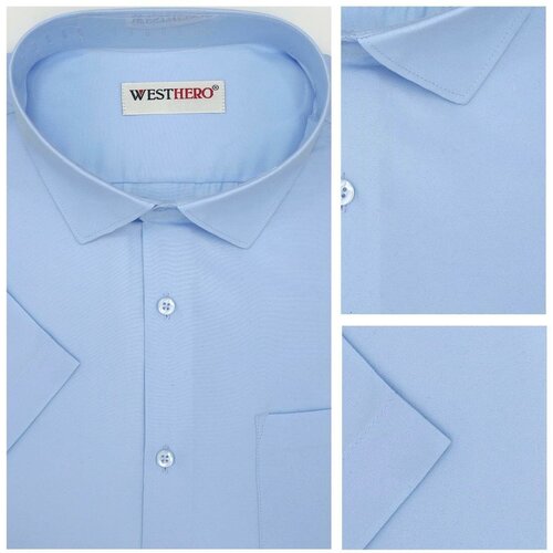 Рубашка Westhero, размер 52, голубой