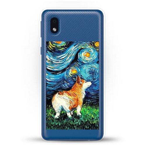 фото Силиконовый чехол корги ван гога на samsung galaxy a01 core andy & paul