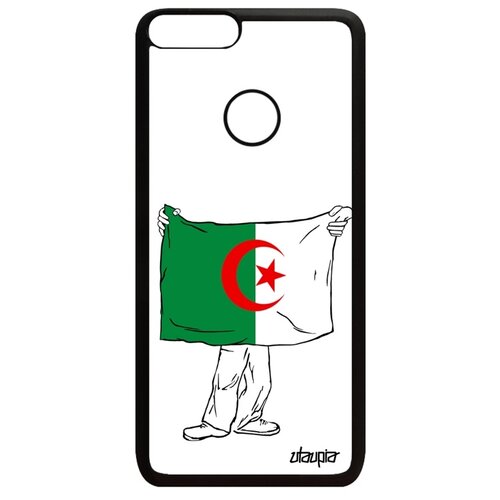 фото Чехол на мобильный p smart 2018, "флаг алжира с руками" путешествие патриот utaupia