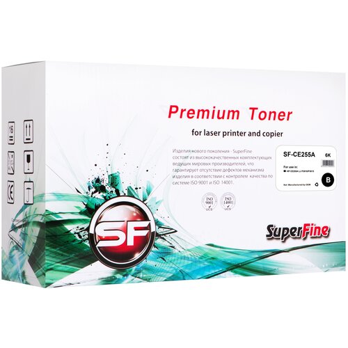 Картридж SuperFine SF-CE255A, 6000 стр, черный картридж superfine sf 708 6k 6000 стр черный