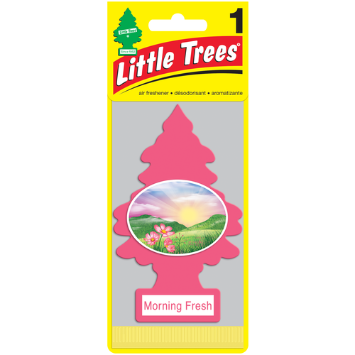Little Trees Ароматизатор для автомобиля Ёлочка Утренняя свежесть (Morning Fresh) 12 г природный разноцветный