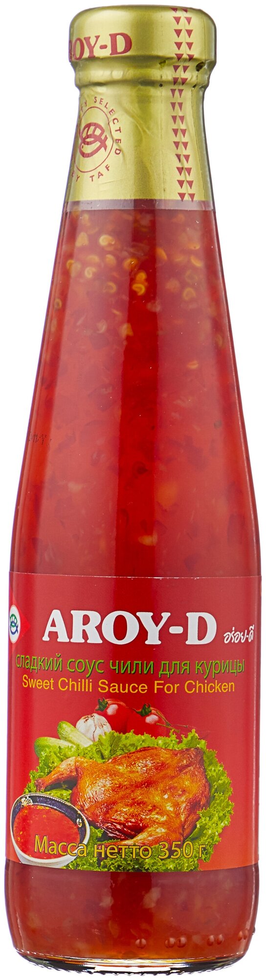 Соус чили сладкий для курицы Sweet Chilli Sauce for Chicken Aroy-D 350 гр.