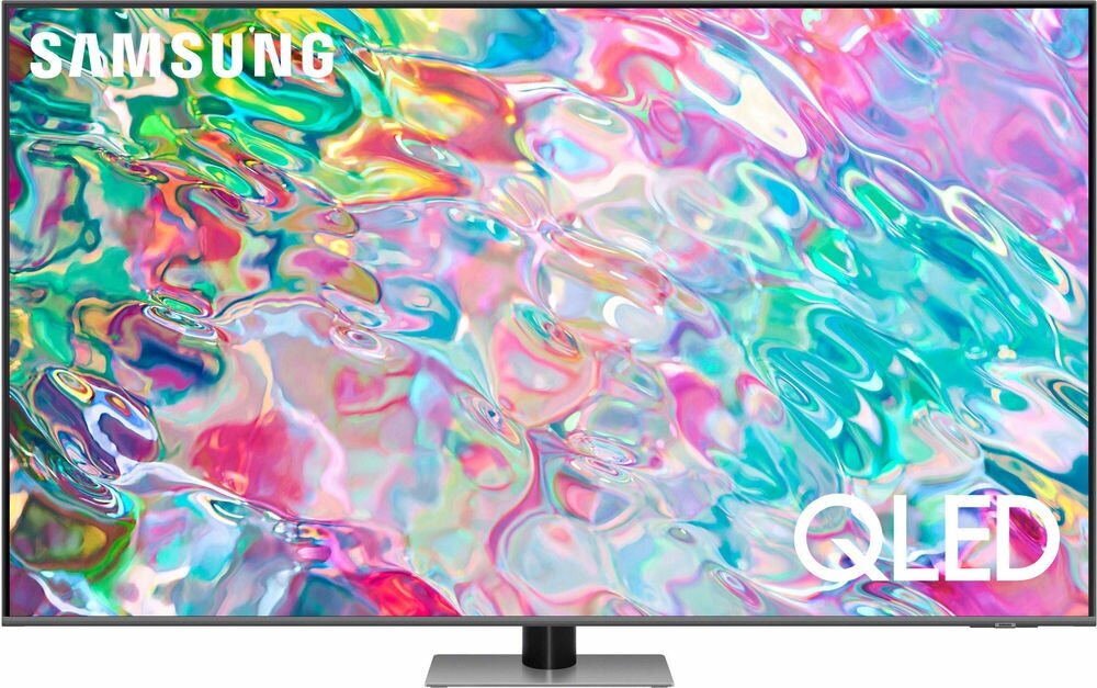 55" Телевизор Samsung QE55Q77BAT 2022 QLED, HDR, черный